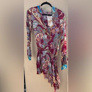 Johnny Was Ornate hooded long top